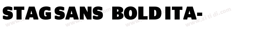 STAG SANS   BOLD ITA字体转换